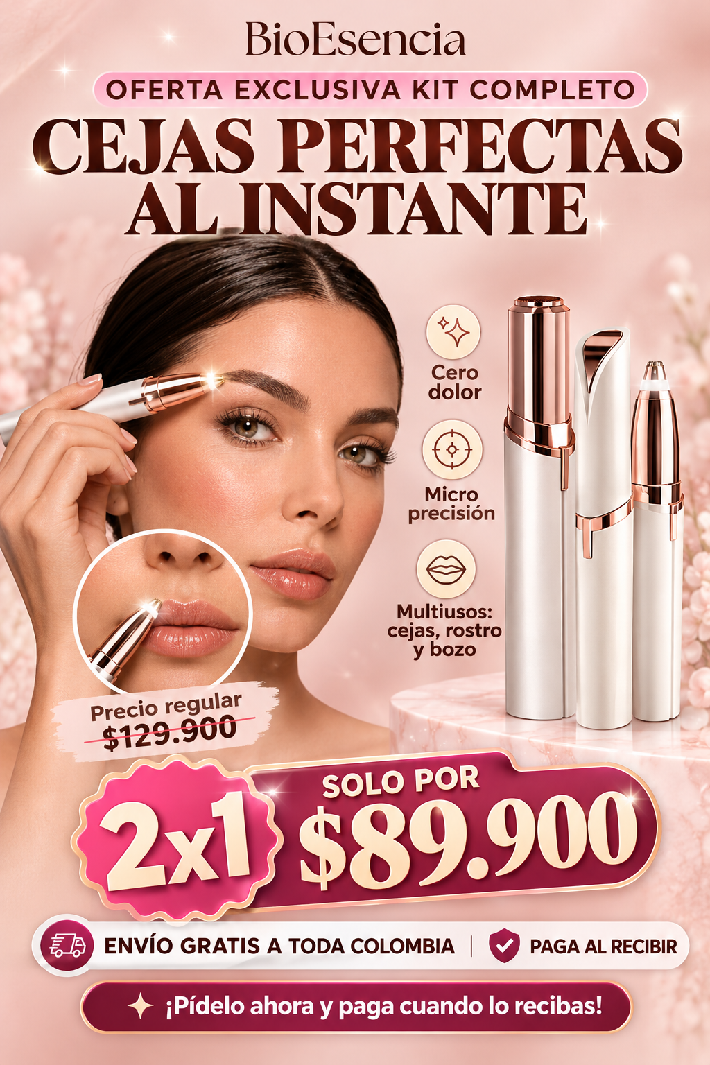 Depilador Facial Cejas